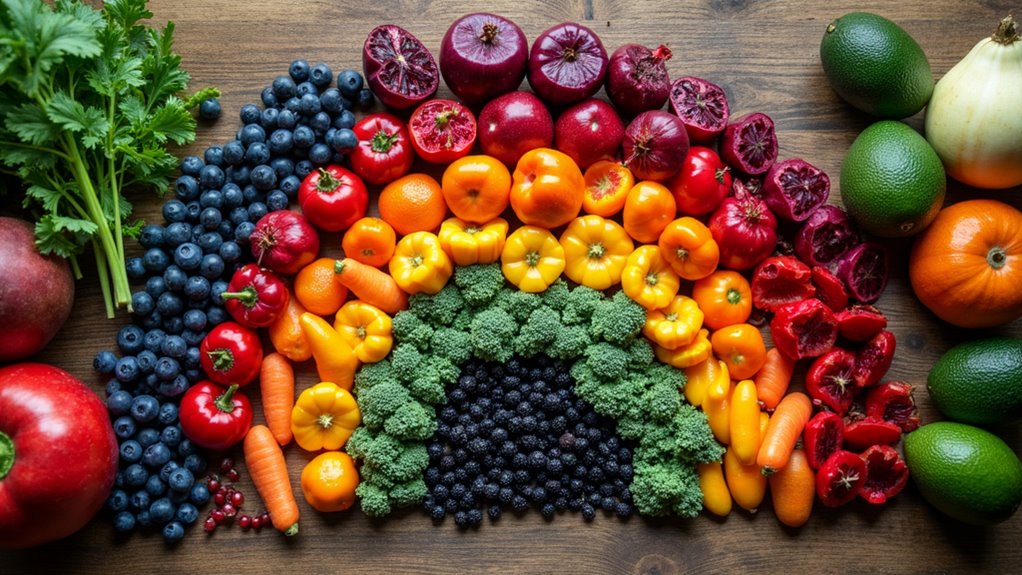 colorful antioxidant rich healing foods